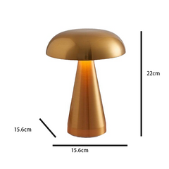 Portable LED Mushroom Bud Touch Table Lamp