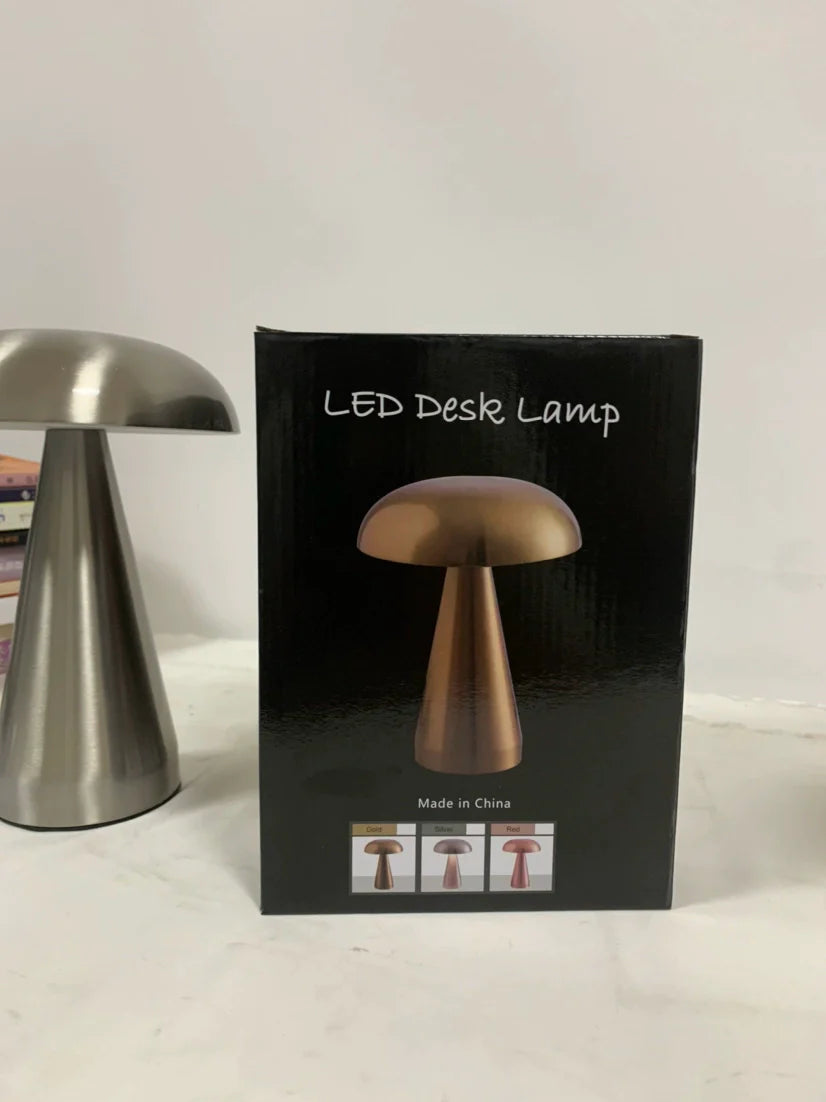 Portable LED Mushroom Bud Touch Table Lamp