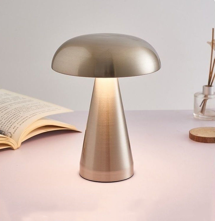 Portable LED Mushroom Bud Touch Table Lamp