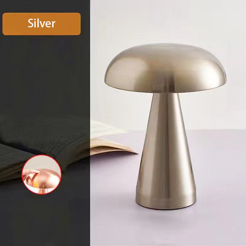 Portable LED Mushroom Bud Touch Table Lamp